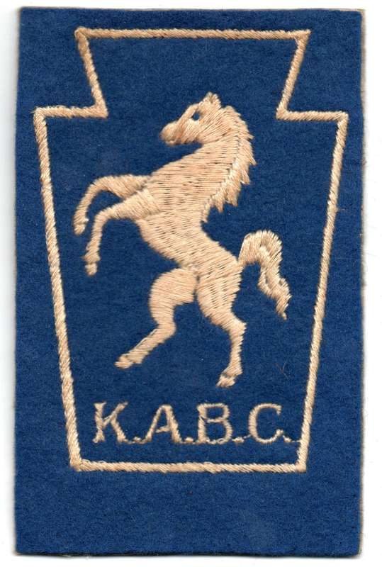1960s1980s South Africa Vintage Keystone Arabian Breeders Club Horse Patch K.A.B.C.  126 × 80 mm