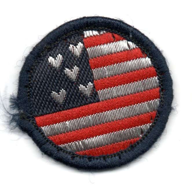 United States of America Hearts cloth patch 34mm