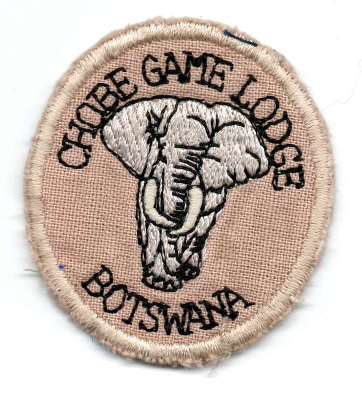 Botswana Chobe Game Lodge Material Patch 47mm x 54mm