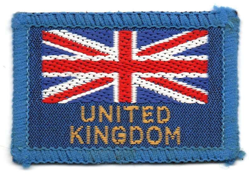 United Kingdom Union Flag Cloth Flash 38mm x 56mm
