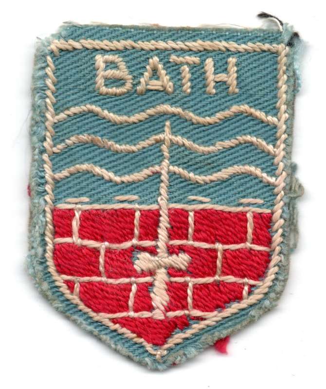 Bath United Kingdom Cloth Flash 42mm x 55mm