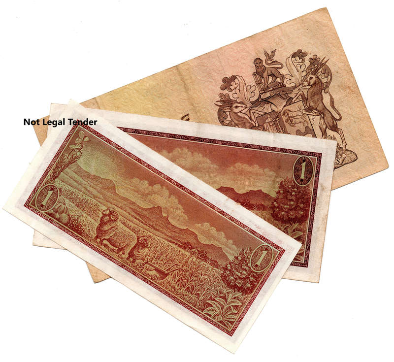 Lot of 3 X Fancy Serial South Africn Notes