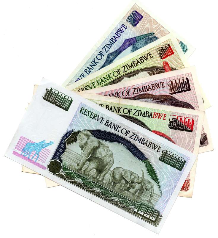 1994-2003 Zimbabwe Partial Type Set: 1997 20 Dollars Pick#7a 1994 50 Dollars Pick#8a 1995 100 Dollar