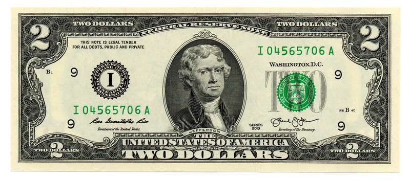 2013 United States of America $2 Pick#538