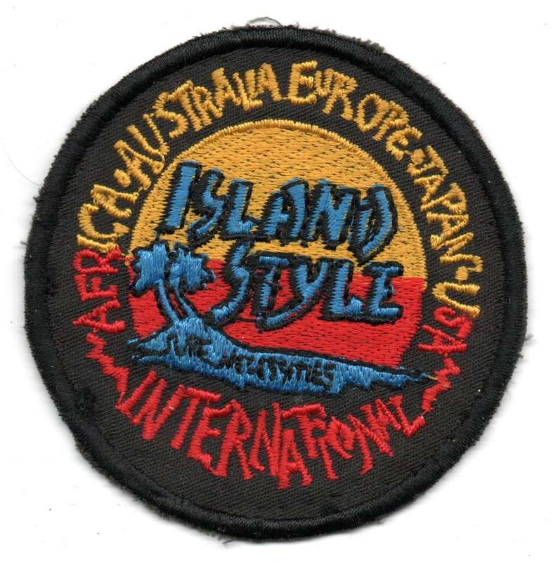 Vintage Island Style International "Africa, Australia, Europe, Japan, USA" Material Patch 72mm