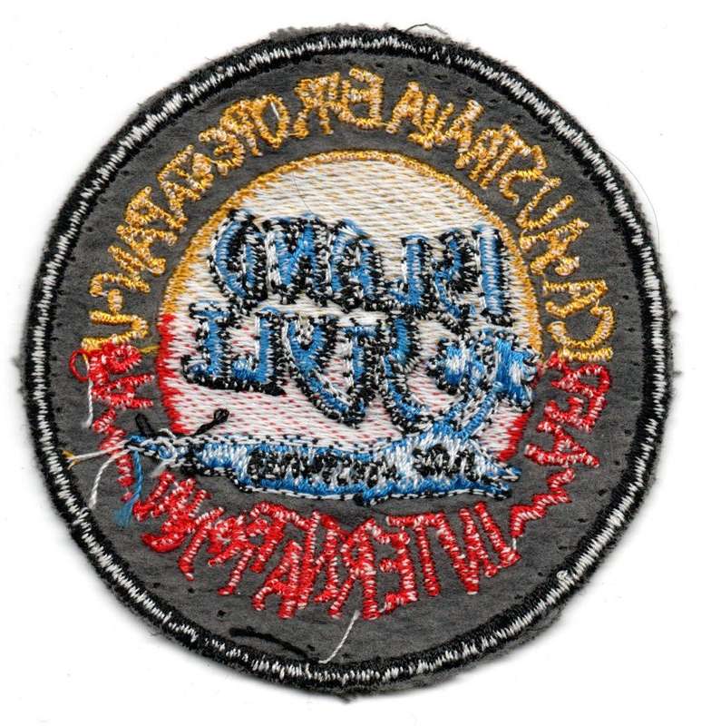 Vintage Island Style International "Africa, Australia, Europe, Japan, USA" Material Patch 72mm