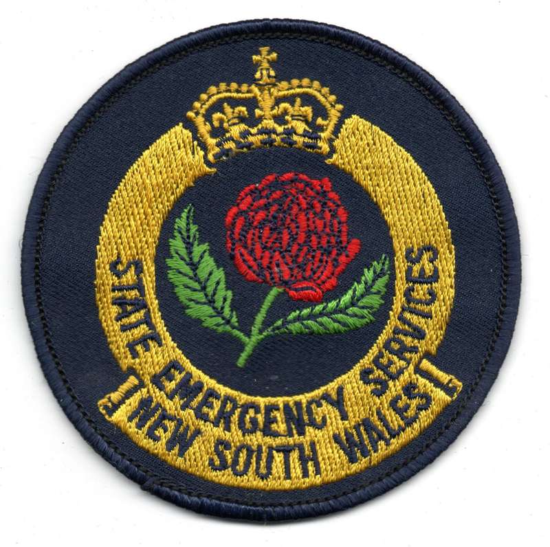 New South Wales State Emergency Services cloth Patch 86mm