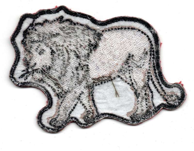 Lion cloth Patch 65mm x 88mm