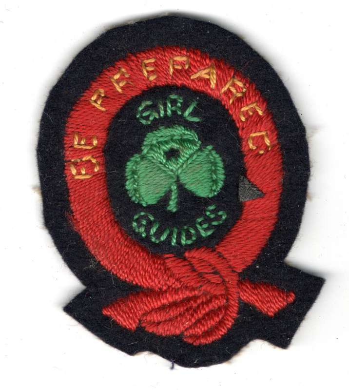 Vintage Girl Guides, First Class Cloth Badge 66mm  x 51mm