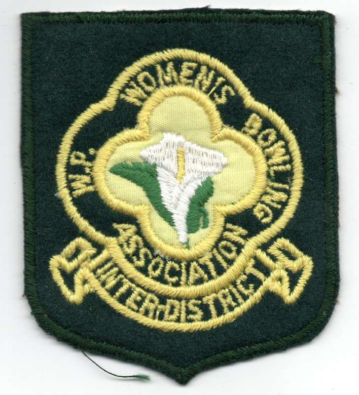 Vintage Western Province Women's Bowling Association Inter District Material Patch 82mm x 96mm