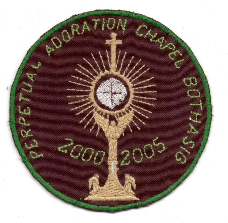 Perpetual Adoration Chapel Bothasig cloth Patch 100mm
