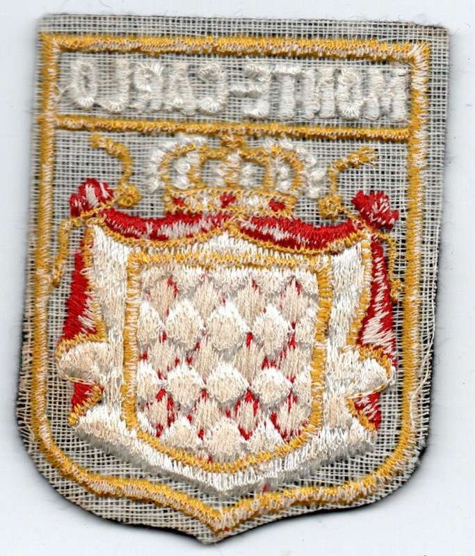 Monte Carlo Coat of Arms Material Patch 50mm x 61mm