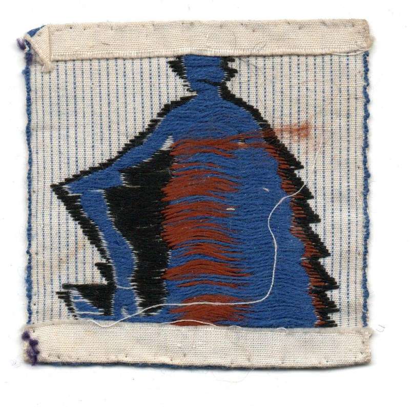 1970's South Africa Vintage Hope Allegorical Maritime Anchor Woman Cloth Patch