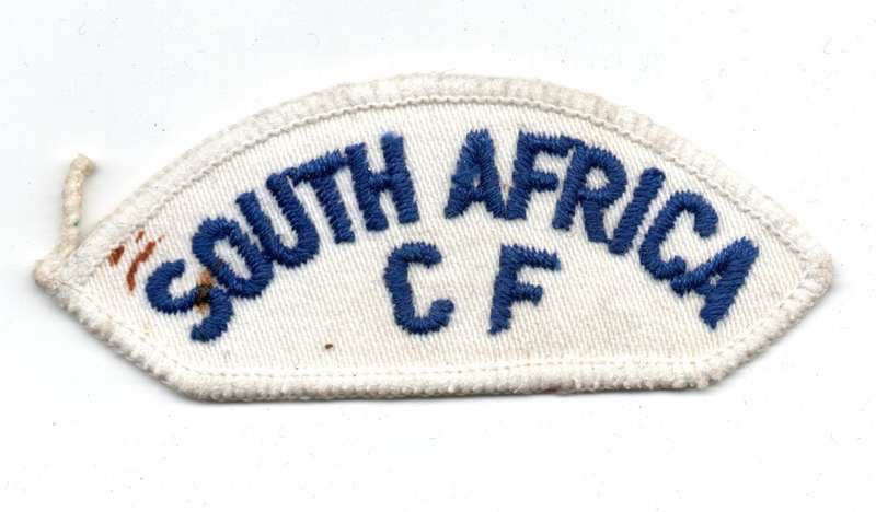 South African Navy Citizen Force Cloth Shoulder titles (pair) 35mm x 87mm