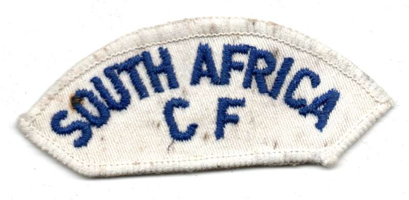 South African Navy Citizen Force Cloth Shoulder titles (pair) 35mm x 87mm