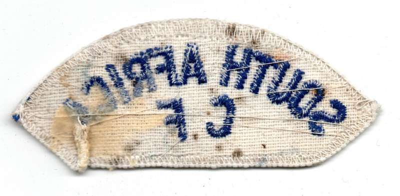 South African Navy Citizen Force Cloth Shoulder titles (pair) 35mm x 87mm