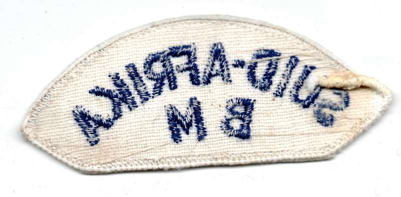 South Africa Navy Citizen Force Cloth Shoulder titles Afrikaans (pair) 35mm x 87mm