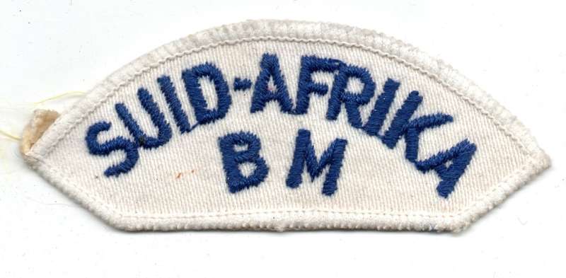 South Africa Navy Citizen Force Cloth Shoulder titles Afrikaans (pair) 35mm x 87mm