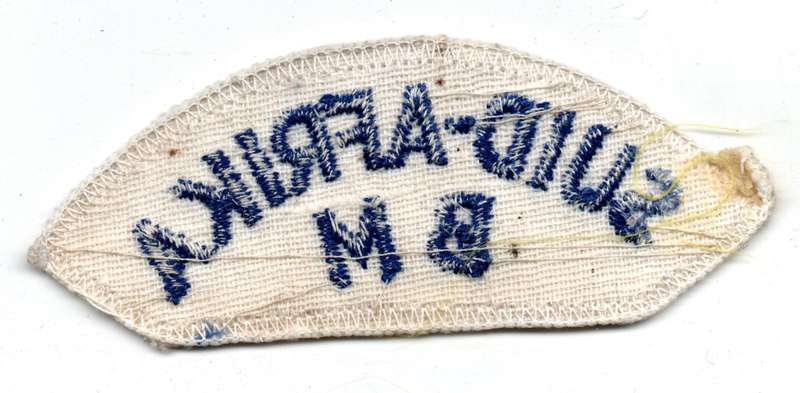 South Africa Navy Citizen Force Cloth Shoulder titles Afrikaans (pair) 35mm x 87mm