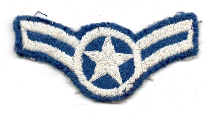 Probable Foreign-made copy or variation United States Air Force Airman First Class rank insignia Clo