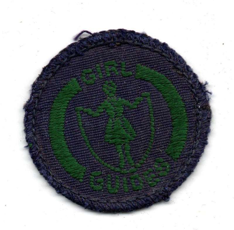 Vintage Girl Guides, Guide Interest Badge: Athlete Cloth Badge 42mm
