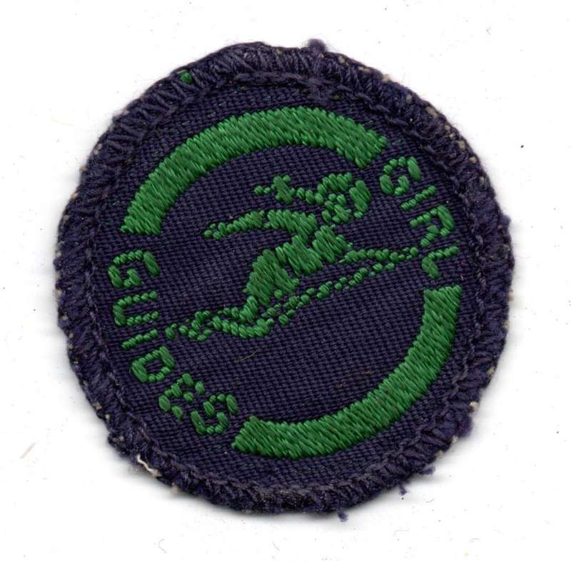 Vintage Girl Guides, Guide Interest Badge: Gymnast Cloth Badge 42mm