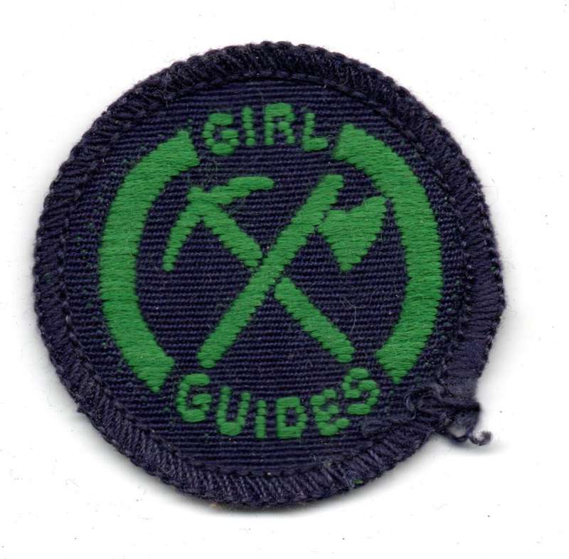 Vintage Girl Guides, Guide Interest Badge: Pioneer Cloth Badge 42mm