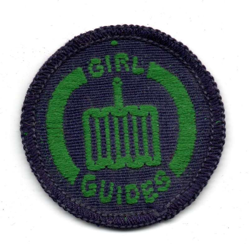 Vintage Girl Guides, Guide Interest Badge: Cook Cloth Badge 42mm