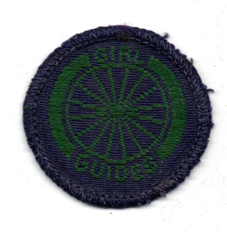 Vintage Girl Guides, Guide Interest Badge: Cyclist Cloth Badge 40mm