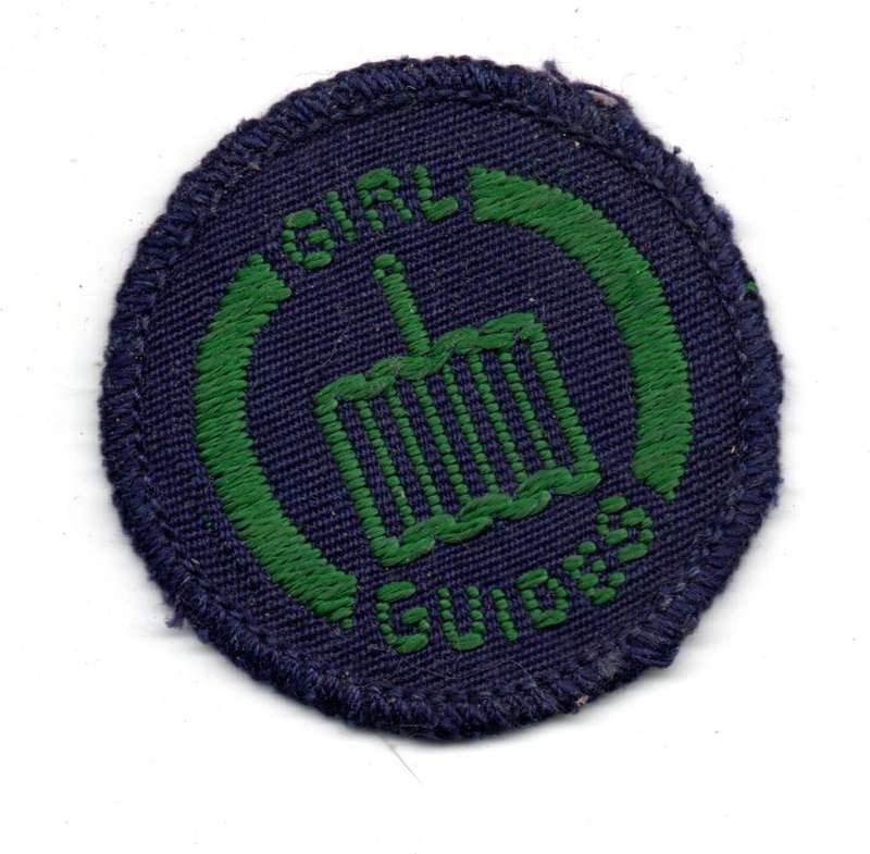 Vintage Girl Guides, Guide Interest Badge: Cook Cloth Badge 42mm