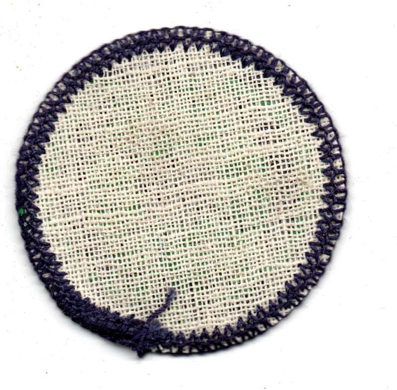 Vintage Girl Guides, Guide Interest Badge: Knitter Cloth Badge 43mm