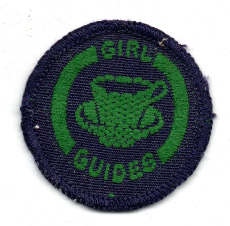 Vintage Girl Guides, Guide Interest Badge: Hostess Cloth Badge 41mm