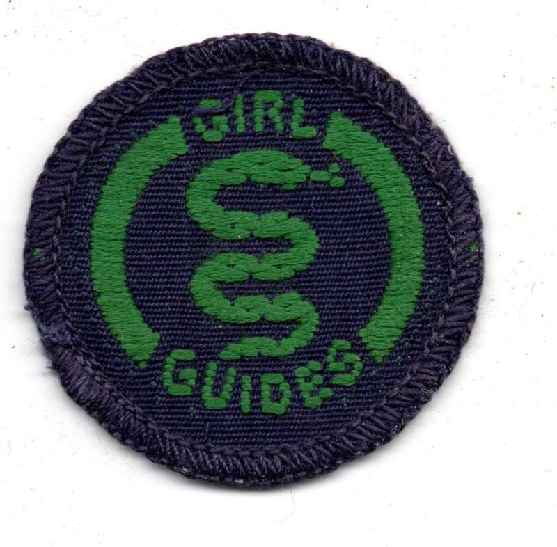 Vintage Girl Guides, Guide Interest Badge: Fitness Nurse Cloth Badge 42mm