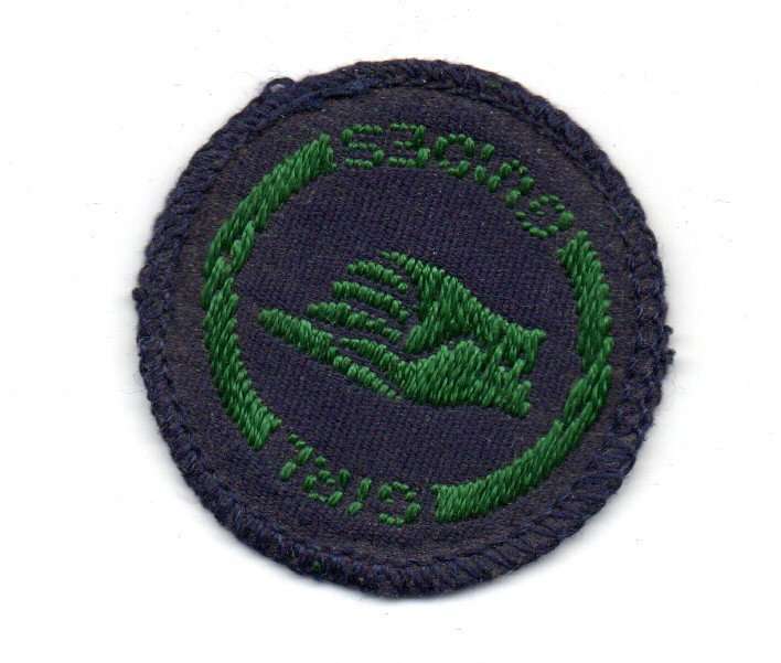 Vintage Girl Guides, Guide Interest Badge: Pathfinder Cloth Badge 42mm