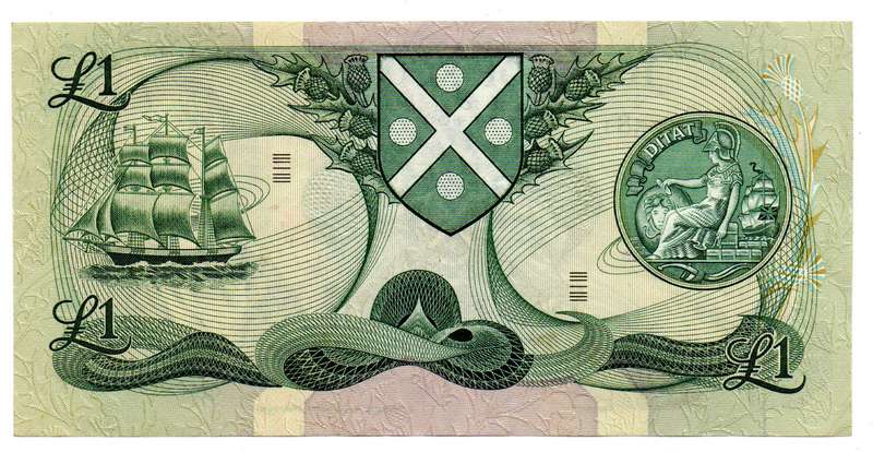 1972 Bank of Scotland 1 Pound Pick#111c