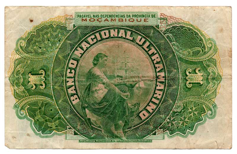 1921 Mozambique 1 Escudos Pick#66