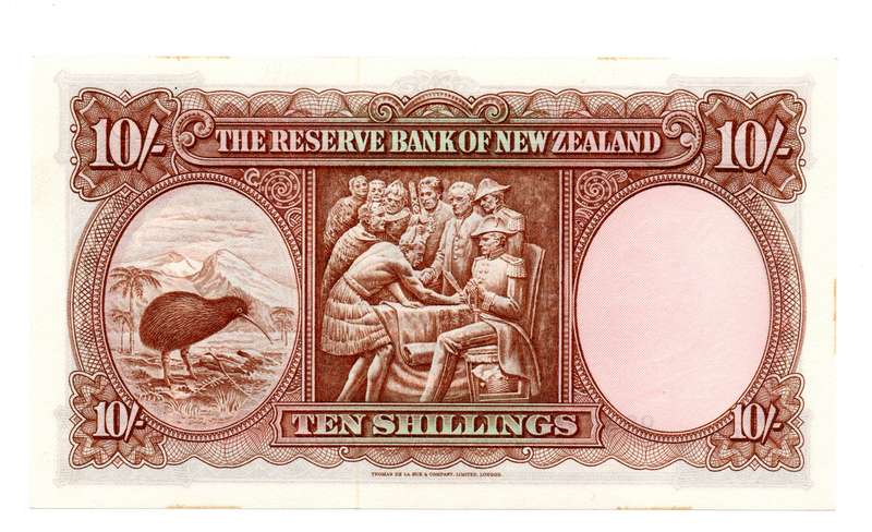 1940-67 Reserve Bank of New Zealand R. N. Flemming, 10 Shilling Pick#158