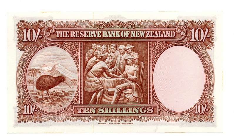 1940-67 Reserve Bank of New Zealand R. N. Flemming, 10 Shilling Pick#158