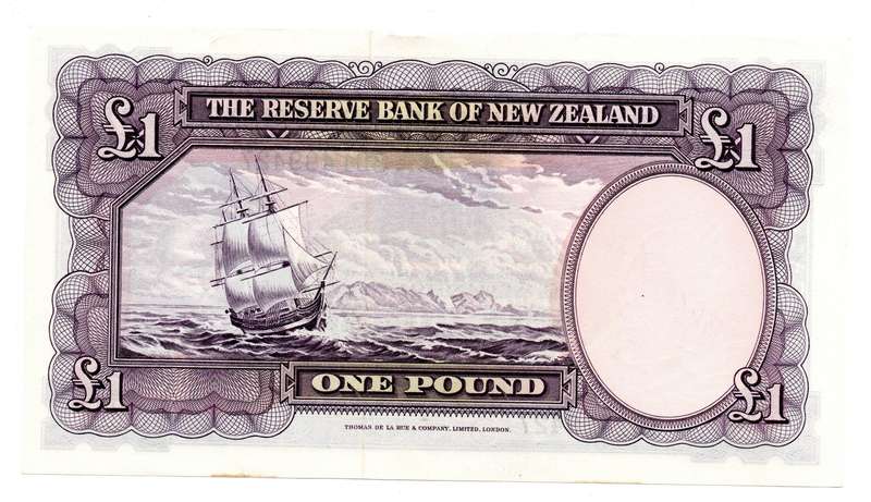 1940-67 Reserve Bank of New Zealand R. N. Flemming, 1 Pound Pick#159