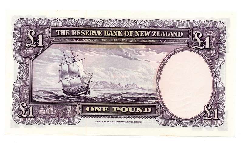 1940-67 Reserve Bank of New Zealand R. N. Flemming, 1 Pound Pick#159