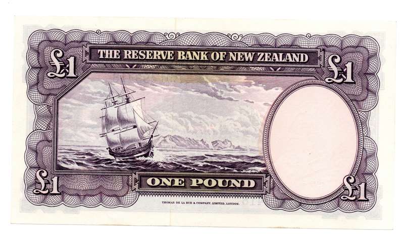 1940-67 Reserve Bank of New Zealand R. N. Flemming, 1 Pound Pick#159