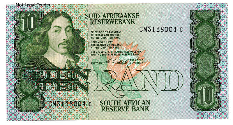 1990 South Africa CL Stals Type 16 First Issue R10