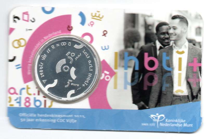 2023 Netherlands Commemorative 5 Euro 50 Years Recognition of COC 12k Minted KM#434