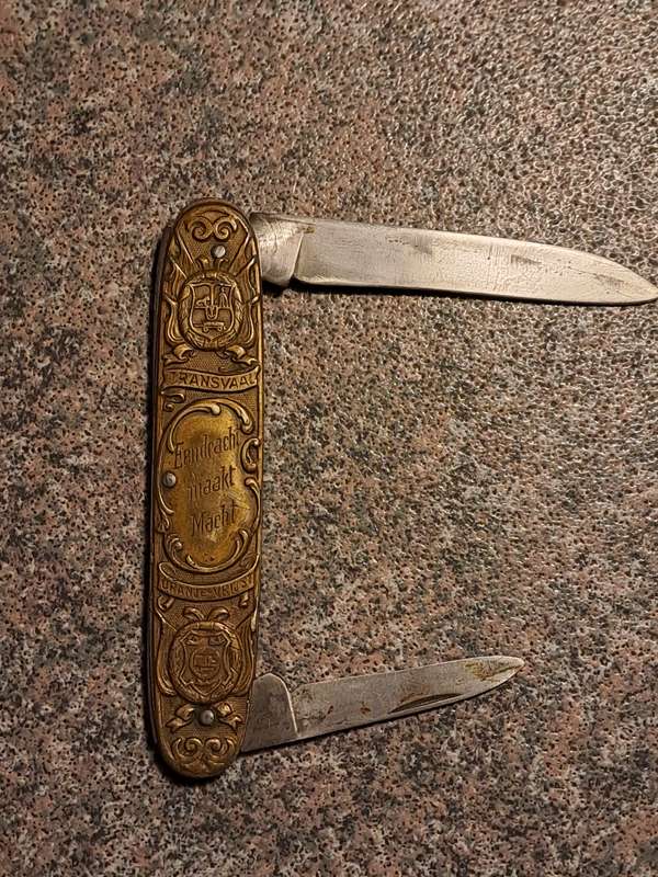 Vintage Pocket Knife Afrikana Paul Kreur and De Wet