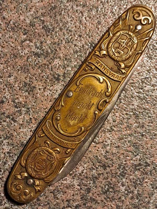 Vintage Pocket Knife Afrikana Paul Kreur and De Wet