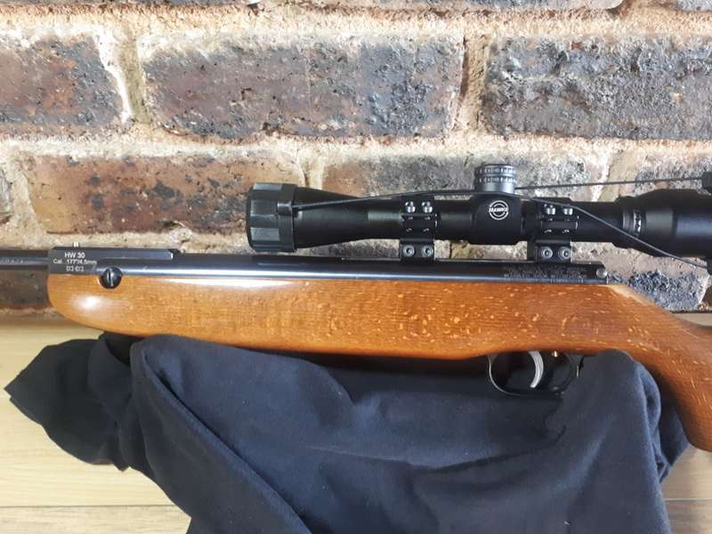 Air rifle HW30 Weighrauh. 177 cal with Hawke Sport HD4x32 scope