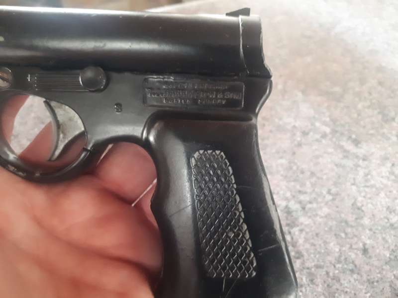Vintage 1970's TJ Harrington and son Air Pistol