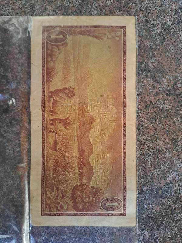 Vintage 1 Rand Note TW de Jongh