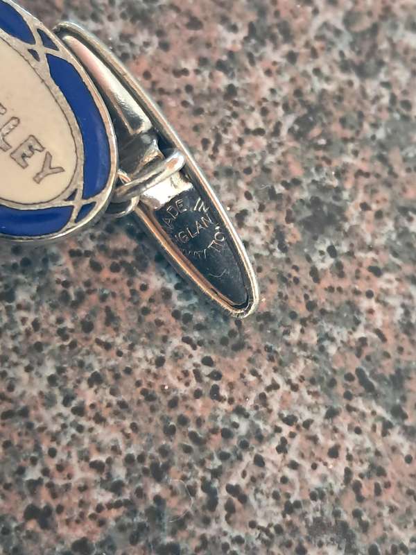 Vintage cufflinks Wolseley car dealership made in England