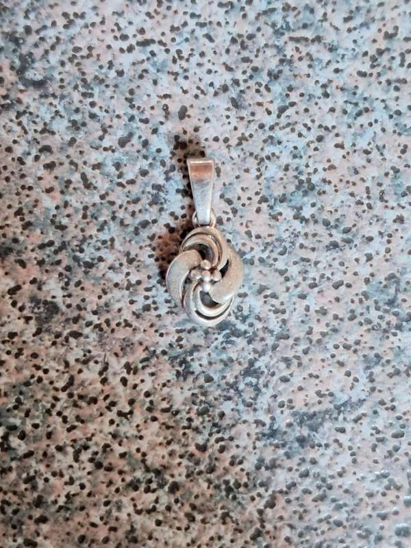 Silver pendant for necklace 1.5cm sterling 925